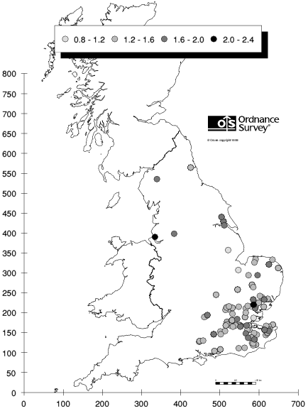 Geographic spread of volume