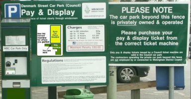 Mock up of sign in situ