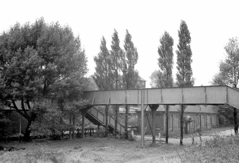 Footbridge by Kirkby Central station