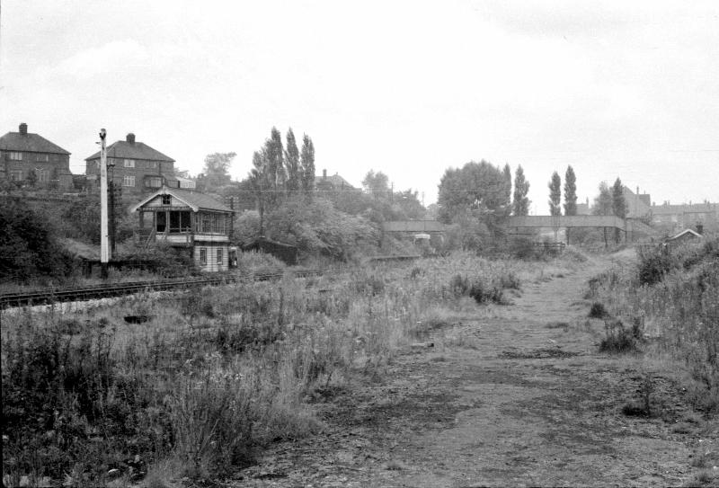 South of closed Kirkby Central station