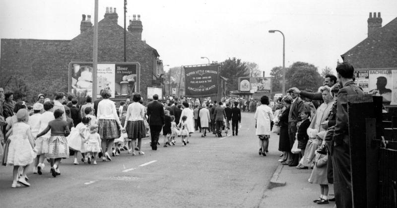 Whit walk Kirkby - 1960s