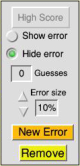 Single error panel