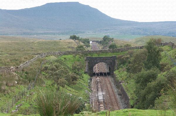 Ingleborought from above tunnel portal