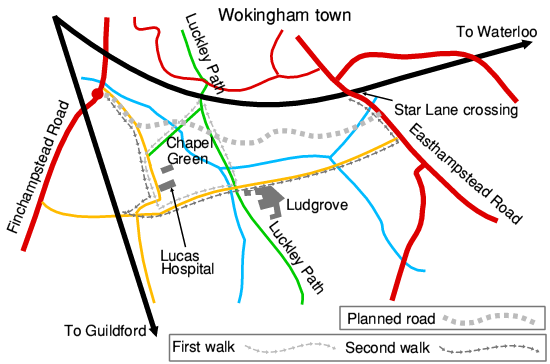Map of the area